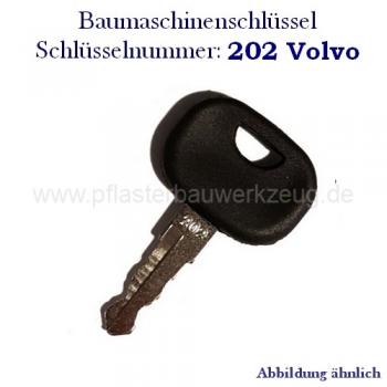 #18 Nr. 202 VOLVO Baumaschinen Schlüssel Minibagger Radlader Zündschlüssel